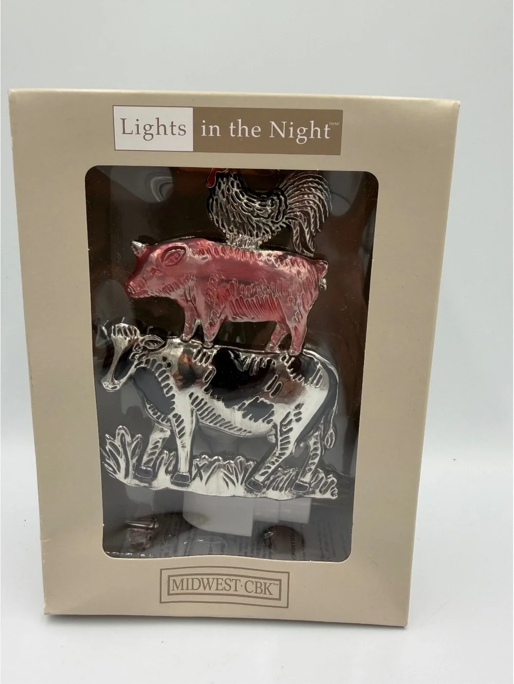 Midwest CBK Lights in the Night Farm Animal Night Light
